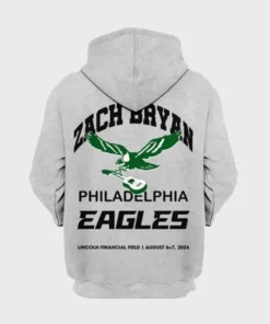 Eagles Zach Bryan Hoodie Grey