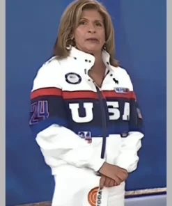 USA The Today Show Hoda Kotb White Jacket