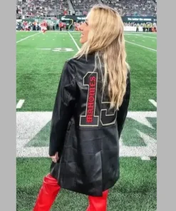 Kansas City Brittany Mahomes Chiefs Leather Coat