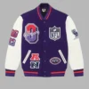 Ovo X Nfl Super Bowl Lviii Varsity Jacket for Men