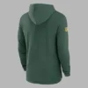 NFL Bay Packers Sideline Green Hoodie