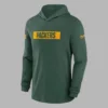 NFL Bay Packers Nike Green Pullover Sideline Hoodie