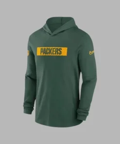 NFL Bay Packers Nike Green Pullover Sideline Hoodie