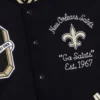 NFL New Orleans Saints OVO Black Varsity Jacket