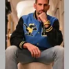 Novak Djokovic Lacoste Blue Varsity Jacket