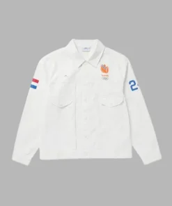 2024 Olympic Denham Netherlands White Jacket