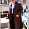 The Penguin Brown Leather Coat in Colin Farrell