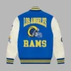 Ovo X Nfl Los Angeles Rams Blue Varsity Jacket