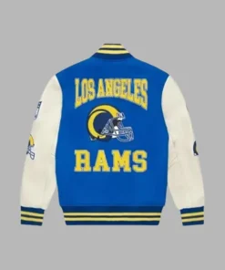 Ovo X Nfl Los Angeles Rams Blue Varsity Jacket