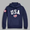 Paris Olympics 2024 Team USA Navy Blue Fleece Hoodie