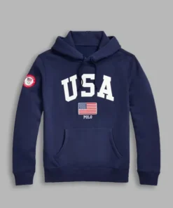 Paris Olympics 2024 Team USA Navy Blue Fleece Hoodie