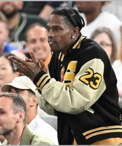 Travis Scott Paris Olympics 2024 Bomber Jacket