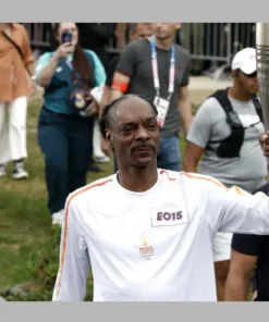 Snoop Dogg White Shirt in m2024 Olympic