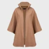 Sienna Miller Brown Poncho Coat