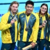 Team Australia Paris 2024 Olympics Yellow Jacket for Unisex