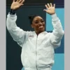 Team USA Simone Biles White Track Jacket