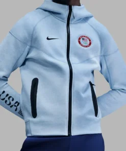 Chamley-Watson Team USA Fleece Hoodie Jacket for Sale