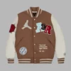 Travis Scott x Jordan Brown Varsity Jacket