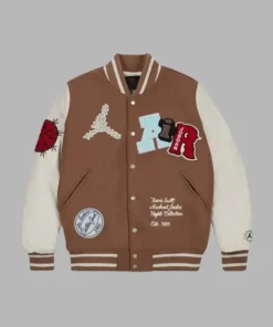 Travis Scott x Jordan Brown Varsity Jacket