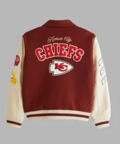 Abercrombie Kansas City Chiefs Varsity Jacket Maroon