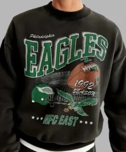 Abercrombie Philadelphia Eagles Graphic Crew Sweatshirt