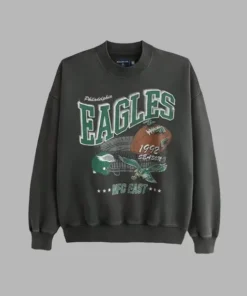 Abercrombie Philadelphia Eagles Sweatshirt Graphic Crew