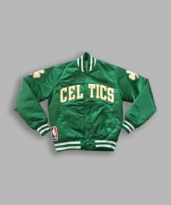 Boston Celtics Vintage Green Starter Bomber Jacket