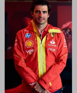 Carlos Sainz 2024 Scuderia Ferrari Team Red Jacket