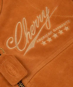 Cherry X Vanson Star Brown Suede Jacket