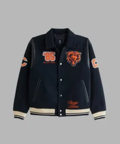 NFL 2024 Abercrombie Chicago Bears Varsity Bomber Jacket