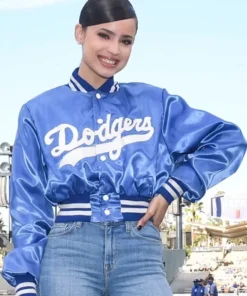 Dodgers Sofia Carson Bomber Jacket