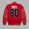 Jerry Rice GOAT San Francisco Varsity Bomber Jacket