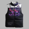 Super Bowl LVIII Kristin Juszczyk Black Puffer Vest