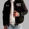 Abercrombie McLaren Black Varsity Bomber Jacket