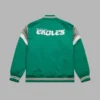 Heavyweight Green Satin Jacket Philadelphia Eagles