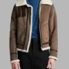 S04 Tariq St. Patrick Shearling Leather Jacket