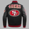 San Francisco 49ers Mashup Black Wool Jacket