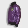 Batman Joker Goon Purple Leather Jacket