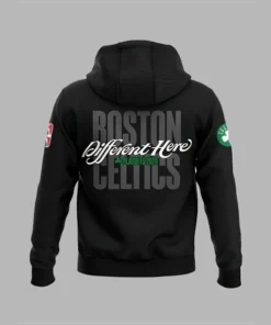 Boston Celtics Different Here Black Hoodie