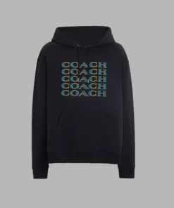 Coach Signature Stack Hoodie for Sale