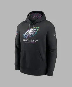 Philadelphia Eagles Crucial Catch Club Black Hoodie