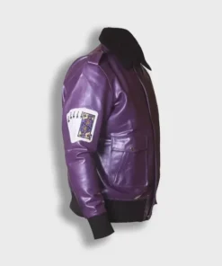 Batman Joker Goon Purple Bomber Jacket