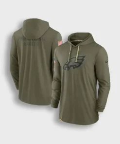 Salute To Service Philadelphia Eagles Green Hoodie