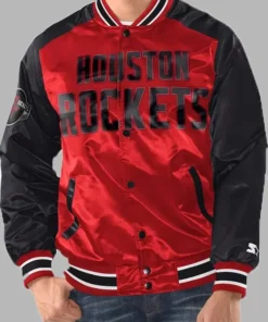 Renegade Houston Rockets Red Satin Jacket