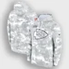 Kansas City Chiefs Nike Arctic Camo 2024 Salute to Service Club Hoodie