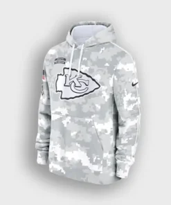 2024 Kansas City Chiefs Nike Arctic Camo Salute to Service Hoodie