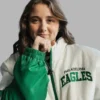 Green and White Starter Philadelphia Eagles Jacket