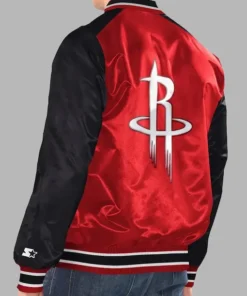 Houston Rockets Renegade Varsity Satin Jacket