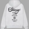 White Stussy World Tour Hoodie