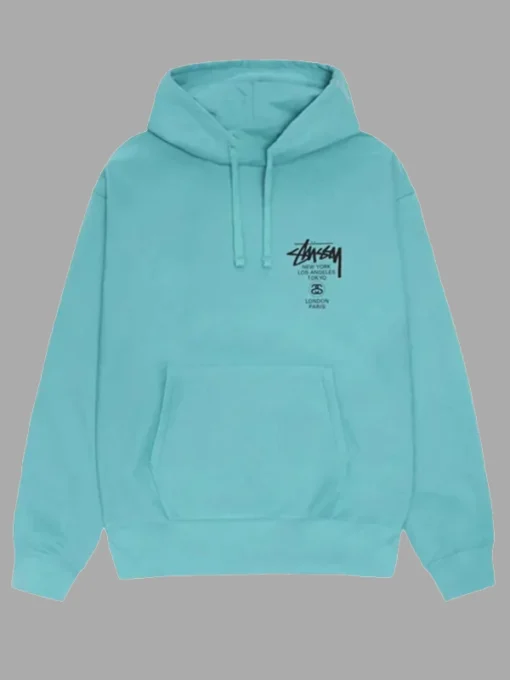 Stussy World Blue Hoodie